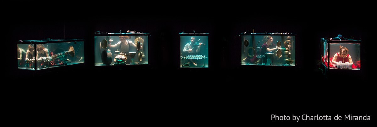 BetweenMusic musicians performing AquaSonic with Teledyne Marine hydrophones